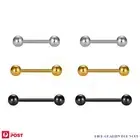 3PCS Piercing Barbells Nipple Tongue Ear Bar Stud Surgical Steel Body Jewellery