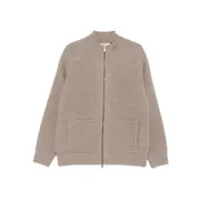 [Altea] Altea Ribbed Zip-up Cardigan XL NEUTRALS