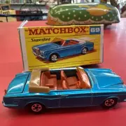 Matchbox Superfast No 69 Rolls Royce SS Rare LIGHT Metallic Blue NMIB