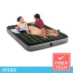 【INTEX 原廠公司貨】經典雙人加大FIBER-TECH充氣床墊_綠絨-寬152CM(64109)