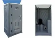 New Temporary Portable Builders Site Toilet Sewer Connect - Skid Mounted..