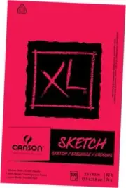 XL Series Sketch Pad, 5.5” x 8.5”, Fold-over Cover, 100 Sheets (100510938)