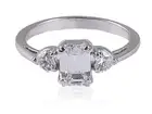 0.90 Cts Emerald Heart Cut Natural Diamonds Anniversary Ring In Solid 14K Gold