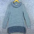 Aventura NWT Organic Cotton Micah Sweater Tunic Dress Size L Gray Lagenlook