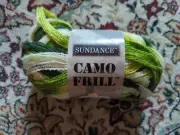 Sundance Camo Frill Green 4 Medium Ribbon Yarn Skein NIP