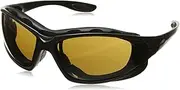Uvex S0601X Seismic Safety Eyewear, Black Frame, Espresso Uvextra Anti-Fog Lens/Headband