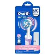 Oral-B Pro 300 Electric Toothbrush Extra Sensitive Set Lavender each