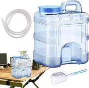 Qkbuza Water Storage Containers | Large Water Tank 10L | Food-Grade Heavy-Duty Leak-Proof Dispenser for Home Pool Survival Farm Patio RV Workshop