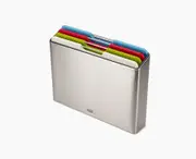 Folio™ Steel 4-piece Multicolour Chopping Board Set | Joseph Joseph AU