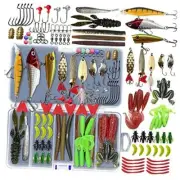 Fishing Lures Kit Set, Baits Tackle Including 87Pcs Fishing Lures Kit