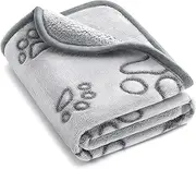 UTTPLL Blankets Super Soft & Warm Fleece Flannel Pet Blanket Cats Dogs Cute Paw Print Pet Throw Puppy Blankets Fleece