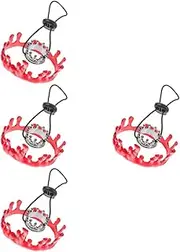 4 Sets Adorable Reptile Uvb Decor Caps for Small Pet Cosplay Prop Lizard Crowns Hat Pendant
