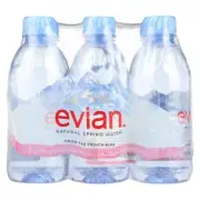 Evian Natural Spring Water 330 ML 11.15 fl oz bottles 24 pack