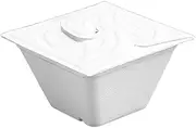 AIMALL Portable Salad Lunch Box, White Pulp Food Storage Containers, Pack of 50