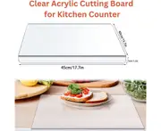 Acrylic cutting board non-slip transparent cutting board kitchen cutting board fruit and vegetable cutting board cooked food cutting board.