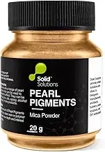 Mica Powder for Epoxy Resin, Pearlescent Natural Metallic Pigment Powder for Lip Gloss, Nails, Slime, Bath Bombs Soap, Making Polymer Clay | Colour - Royal Gold