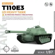 SS87528 1/87 HO Scale Railway Military Model Kit US T110E3 Heavy Tank 3D RESIN