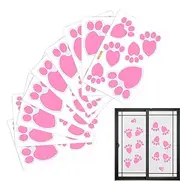 Bunny Feet Footprints Stickers | Easter Bunny Decals Stickers Floor Decal Clings 9 Sheets - PVC Easter Decorations, Rabbit Paw Print Easter Wall Decals for Floor Wall Door