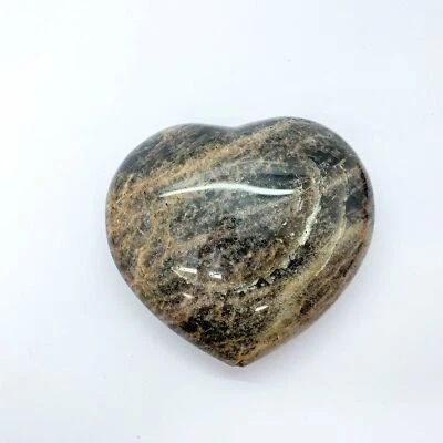 Black Moonstone Heart $120