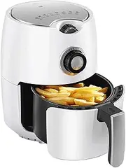 Small Air Fryer 2QT/2.2L, Personal Compact Healthy Fryer w/Adjustable Temperature Control for Frying, Roasting, Baking and Grilling, 1000W
