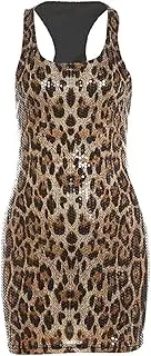 [MOSSTYUS] Women's Sexy Sequin Sparkly Glitter Party Club Dress Prom Cocktail Bodycon Mini Night Dress Homecoming Dresses Gown