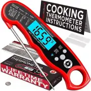 Alpha Grillers Waterproof Instant Read Meat Thermometer: Kitchen, Grilling, BBQ