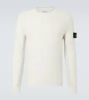 [Stone Island] Stone Island Compass cotton-blend sweater AU 93 white