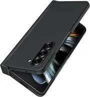 [JUNAUTTB] for Samsung Galaxy Z Fold6 Case,Hinge Protection, Matte PC Hard Protective Cover,Slim Fit Simple,with Camera Lens Protecto,Durable Phone Case,7.6inch Black JUS22-06