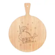 Narwhal Not A Unicorn Pizza Board Paddle Wooden Funny Tumbler