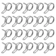 20Pcs 0.31-0.41 Inch Double Wire Spring Hose Clamp, Adjustable Spring Clips