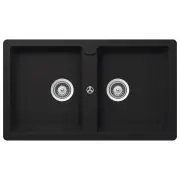 Schock Double Bowl Sink - Black