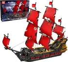 13109 Queen Anna'S Revenge Pirate Ship Model Kit, MOC Pirate Ship Building Block