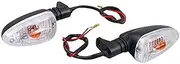 Front Rear Turning Indicator Lights Motorcycle Turn Signal Indicator Turning Light, for F800GS F800R K1200R S R1200GS F800GS F 650 800 GS K 1200 R/S/GS 1300R Motorcycle Turn Signal Lights(BLAC