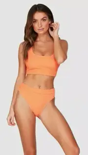 BNWT BILLABONG LADIES SUMMER HIGH CROP TOP & MAUI RIDER PANT SET (12/L) RRP $110