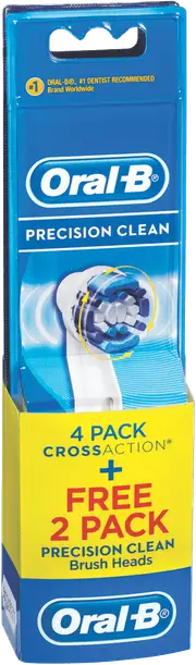 Oral B EB 50 Cross Action 4 Pack + 2 EB20 Precision Clean