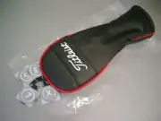 Titleist Cat Synthetic Leather FW Head Cover Black Red White Fairway Japan