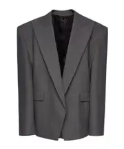 Oversized tuxedo blazer in grey FR38
