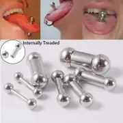 Women Large Size Tongue Nail Dumbbell Tongue Nail Tongue Ring Piercing Jewelry