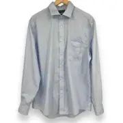 Lauren Ralph Lauren Mens NWT Blue UltraFlex Regular Fit Button Down Size 16.5