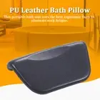 PU Bath Pillow Bathtub Spa Head Rest Neck Support Back Comfort Tub Holder Black