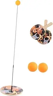 BESPORTBLE Set of Wooden Table Tennis Trainers Boys and Girls Sports Training Toy Reflex Coordination Skills for Indoor Play Personal Training Random Style