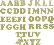 Dritz 15270 Iron-on Letters, Soft Flex, Cooper, 1-1/4-Inch, Metallic Gold