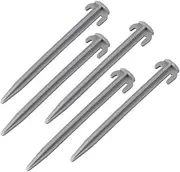 GAROZATION 5pcs High Strength Plastic Tent Stakes for Camping Windproof Tent Nails for Grass Beach and Hard Soil for Outdoor Use