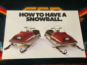 ‘79 YAMAHA ENTICER 250 & 340 Snowmobile Poster vintage sleds (SNOWBALL.) ⚪️