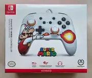 Super Mario Fireball (Nintendo Switch) Power A Enhanced Wired Controller, New