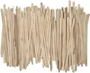 1000 Pcs 5.5" Wooden Coffee Stirrers Wood Stir Sticks