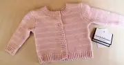 Wendy Bellissimo Sweater Cardigan Pink 3 Month NWT Cotton Baby Girl