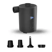 PortableOutdoor Air Pump Mini Air Mattress Pump with Display Screen USB Rechargeable Air Pump for Pool Floats Sleeping P