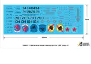 1/48 F-14A Tomcat Decal set Movie Collection No.1 for Tamiya [JEIGHT Design]