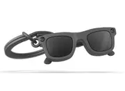 Metalmorphose Miniature 3D Metal Keychain - Sunglasses, Whitehill MTM160-01